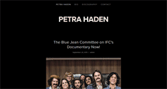 Desktop Screenshot of petrahaden.com